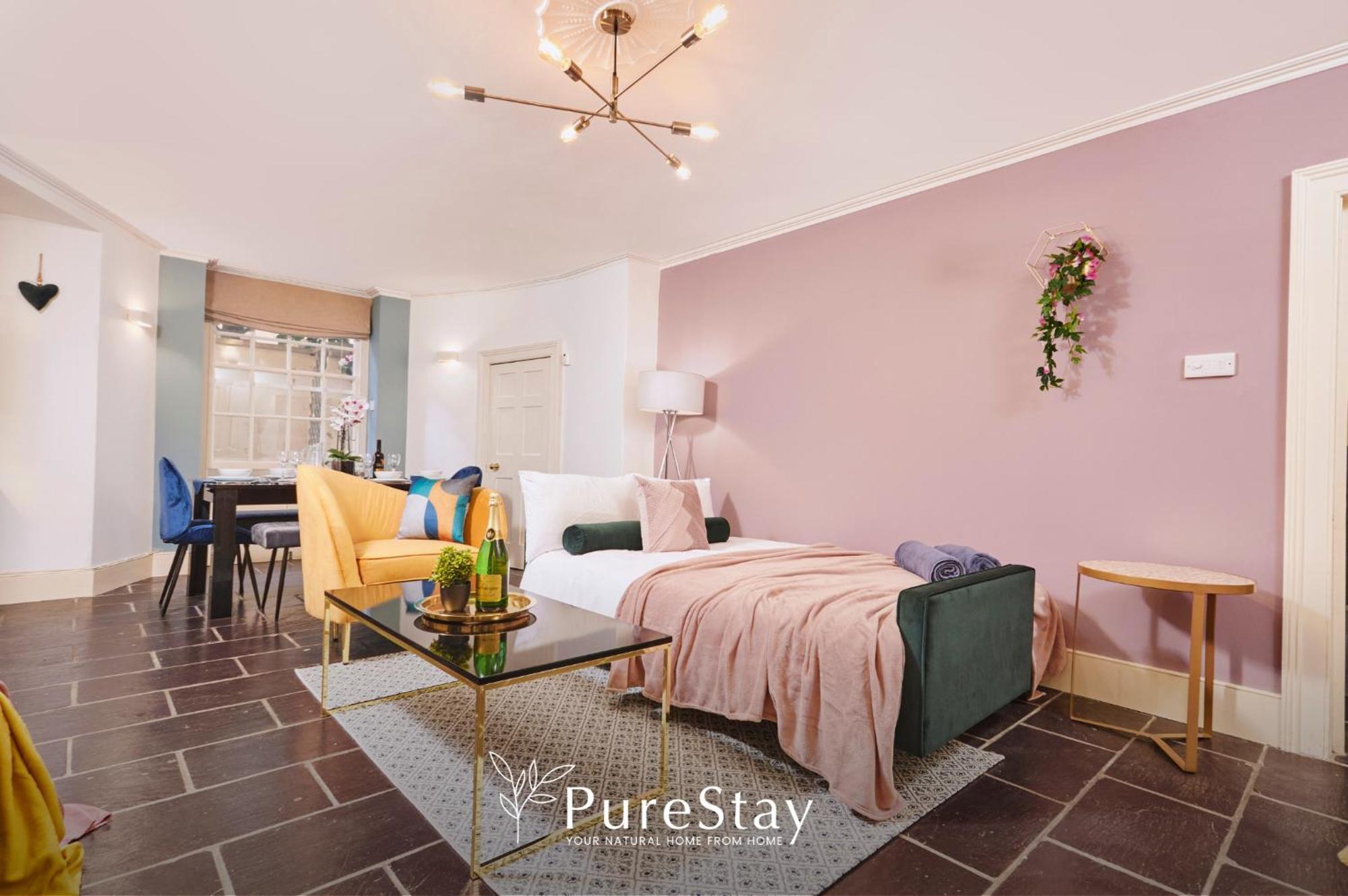 Beautiful 2Bedroom 4 Actual Beds House With Wifi By Purestay Bath Exterior photo
