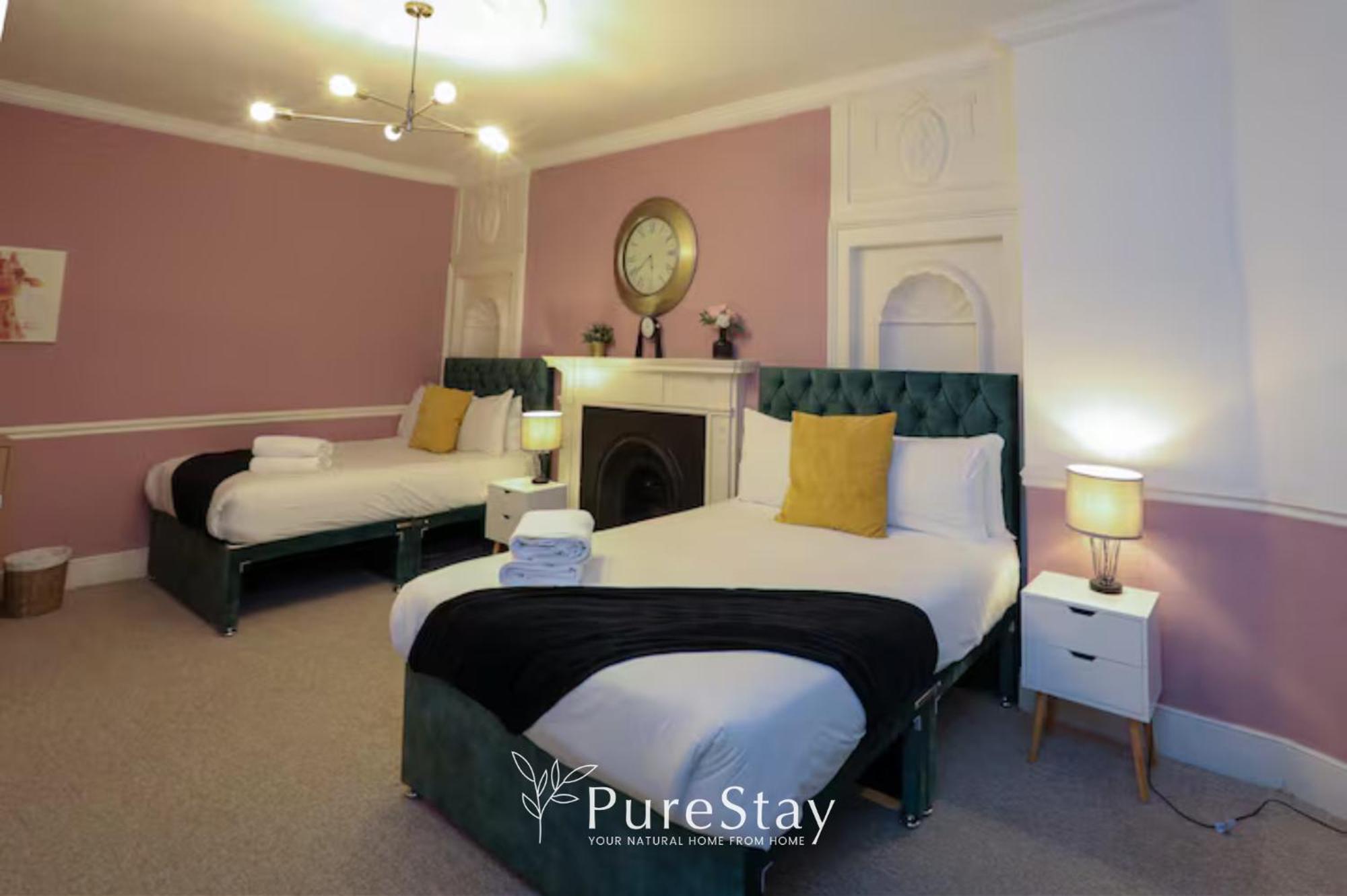 Beautiful 2Bedroom 4 Actual Beds House With Wifi By Purestay Bath Exterior photo