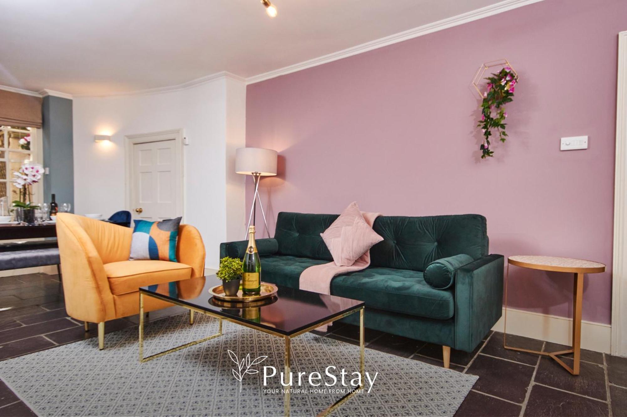 Beautiful 2Bedroom 4 Actual Beds House With Wifi By Purestay Bath Exterior photo
